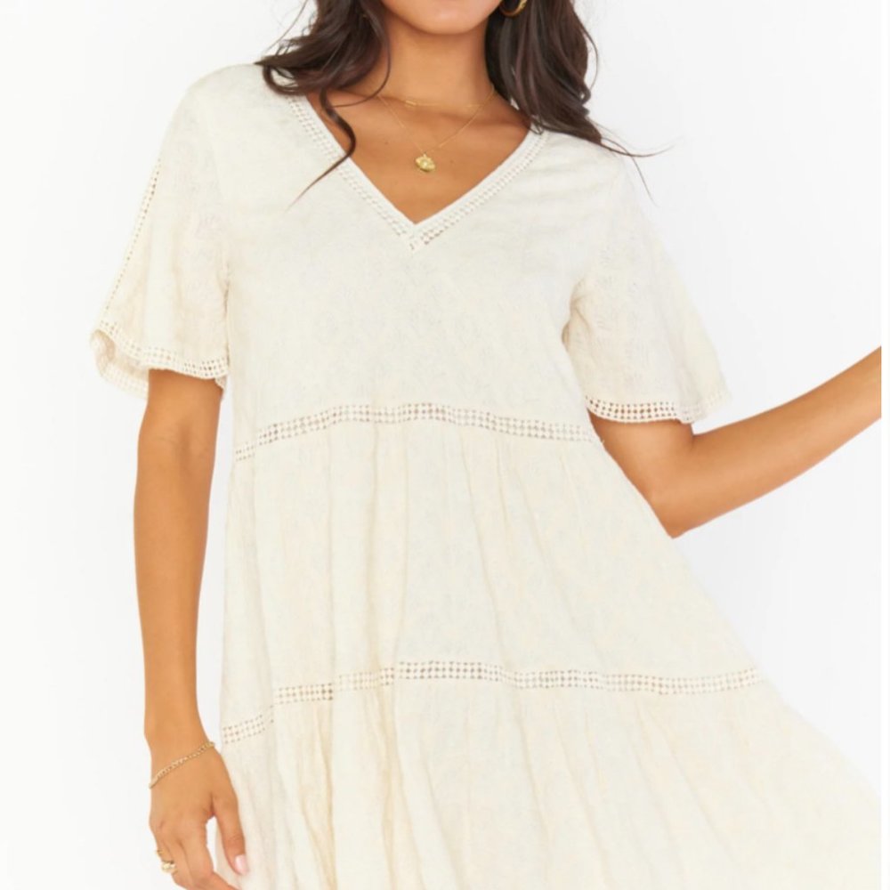 Show Me Your Mum Cia Mini Dress Midsummer Ivory Size Small